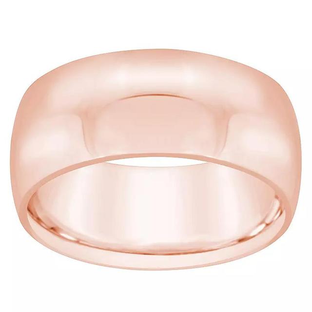 Alyson Layne Mens 8 mm Half Round Comfort Fit Wedding Band 14k Rose Gold Product Image