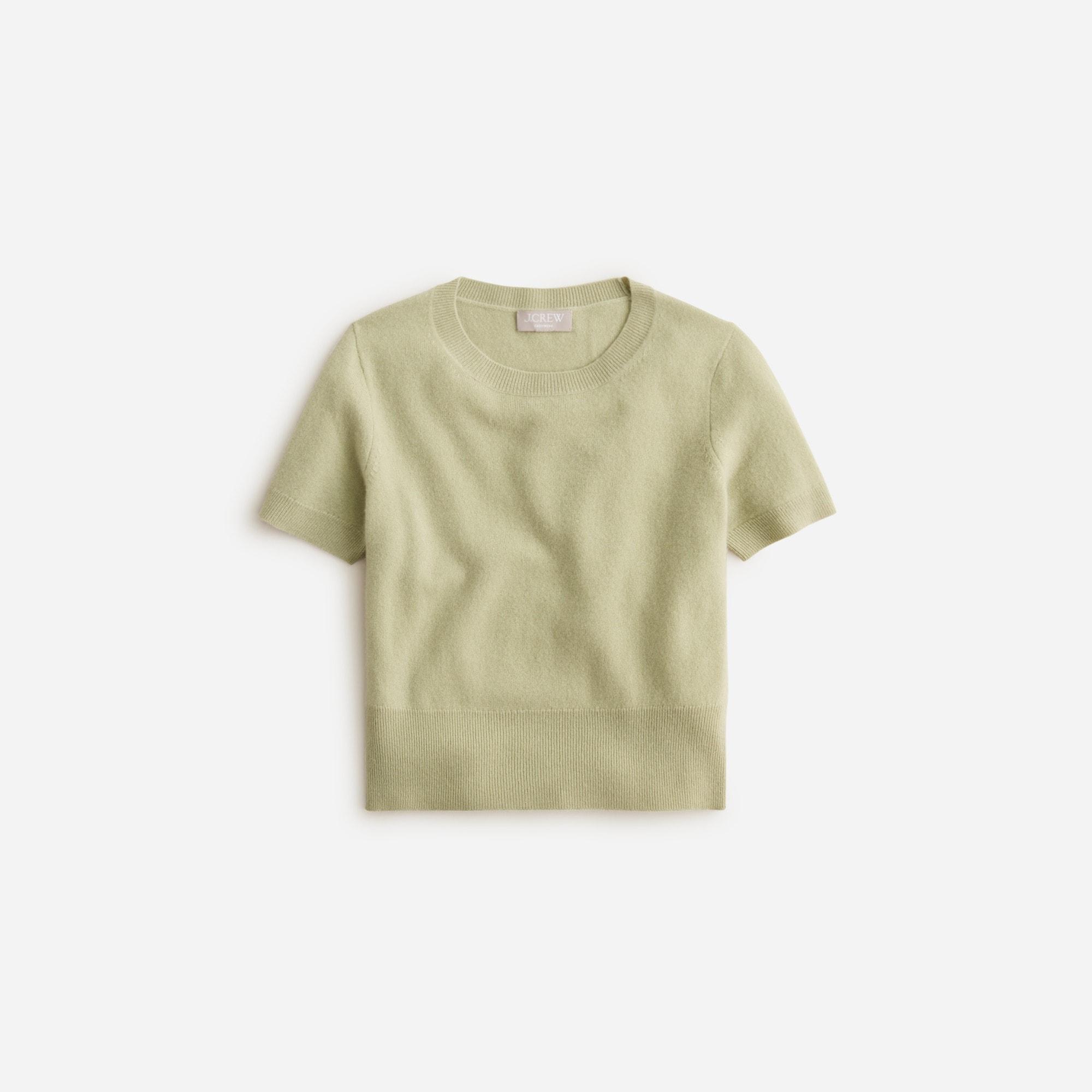 Cashmere shrunken T-shirt Product Image