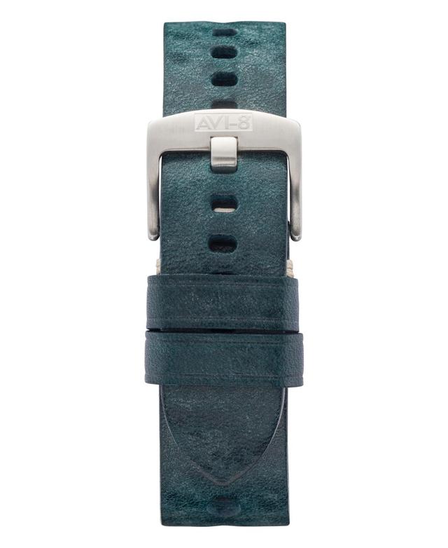 Avi-8 Mens Green Genuine Leather Strap Rally, 22mm Product Image