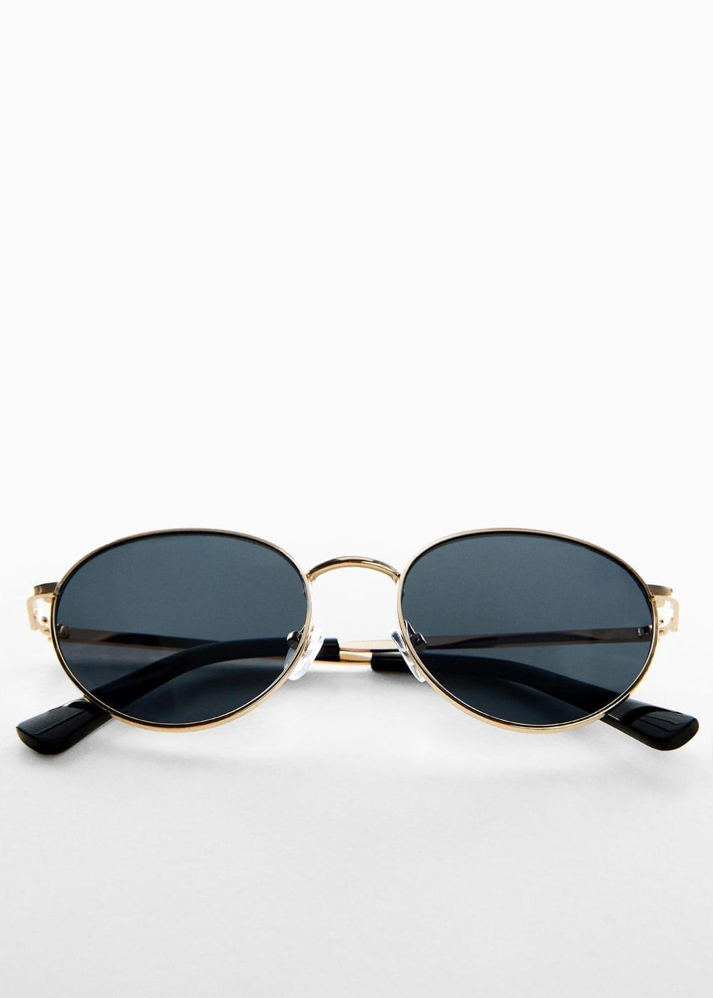 MANGO - Round metal-rimmed sunglasses - One size - Women Product Image