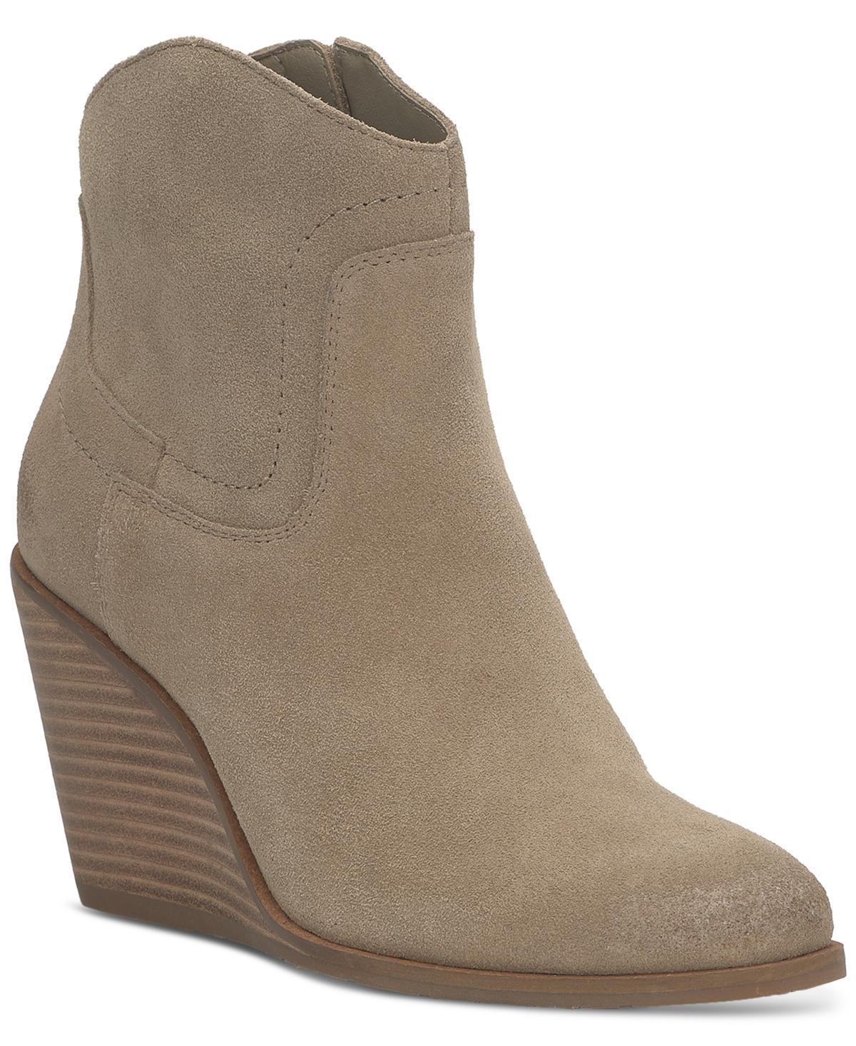 Lucky Brand Womens Waltz Suede Wedge Booties Product Image