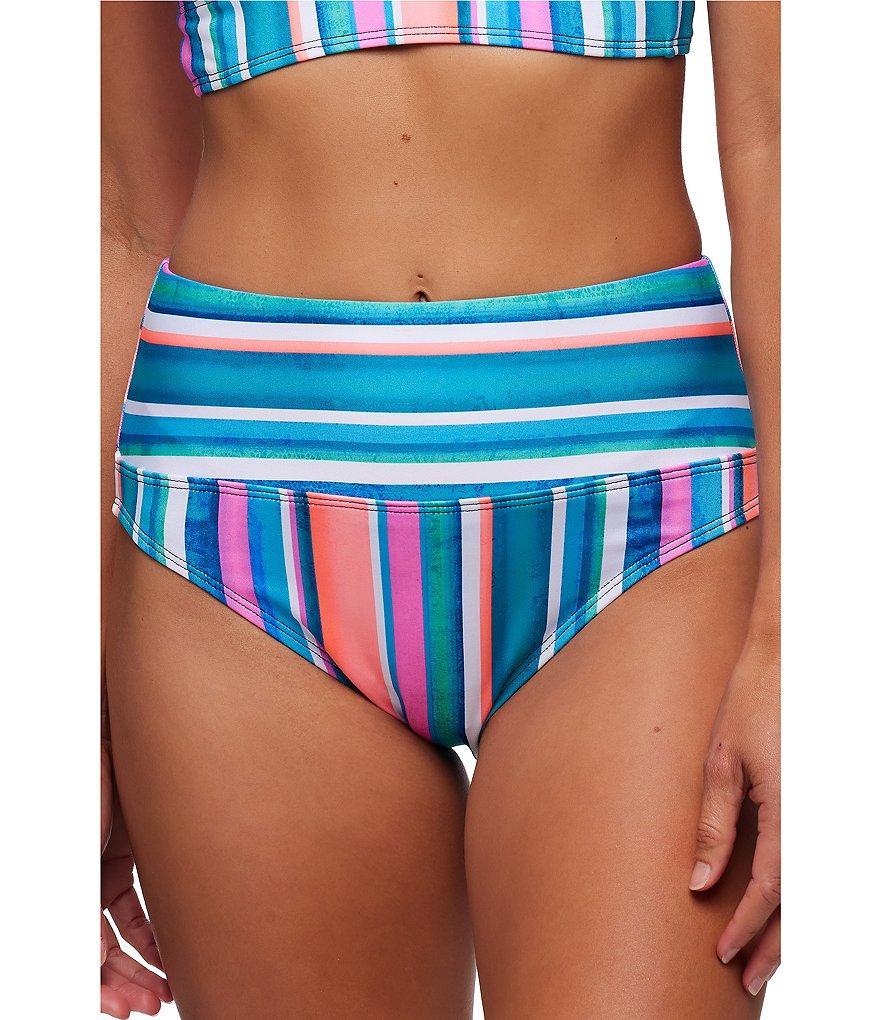 NEXT by Athena Hamptons Stripe Harmony High Waist Swim Bottom Product Image