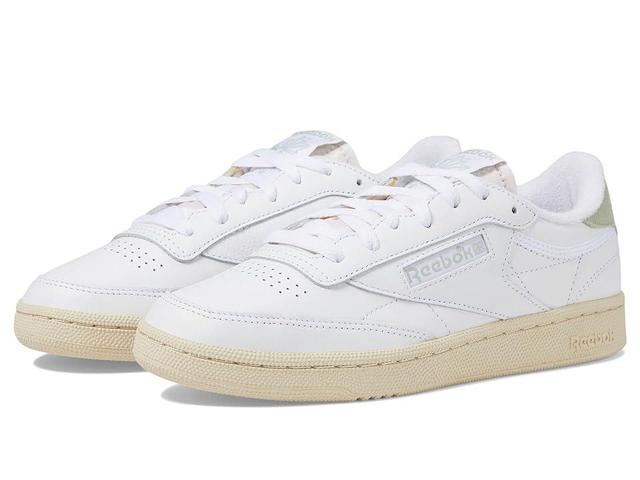 Reebok Lifestyle Women's Club C 85 Paper White/Vintage Green) Women's Shoes Product Image