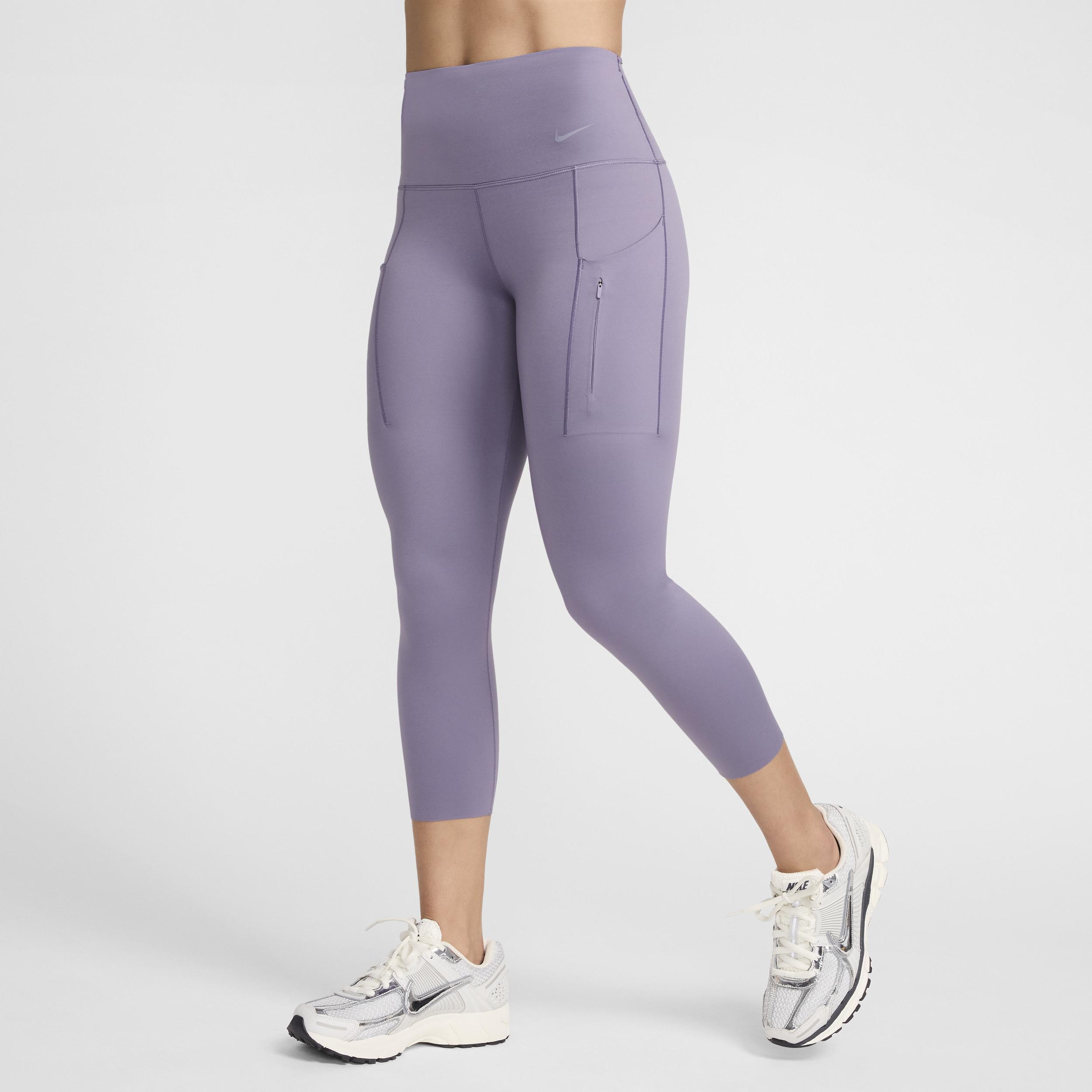 Nike Womens Go Firm-Support High-Waisted Cropped Leggings with Pockets Product Image