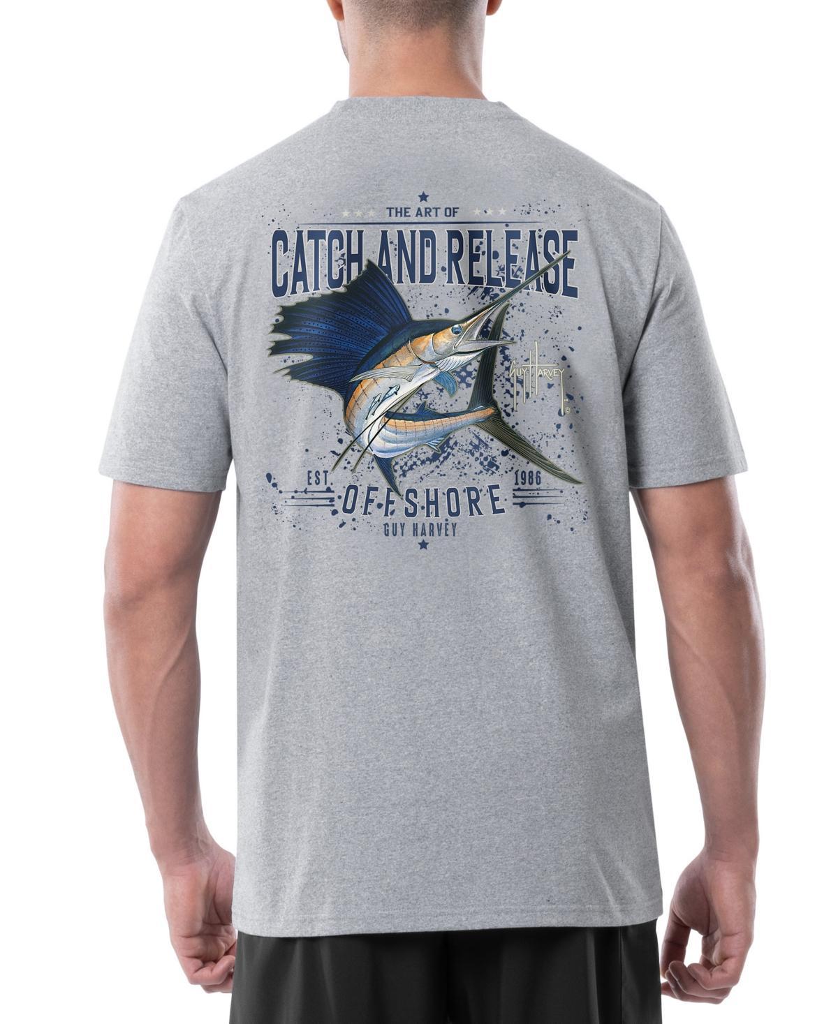 Guy Harvey Mens Threadcycled Catch And Release Offshore Logo Graphic T-Shirt Product Image