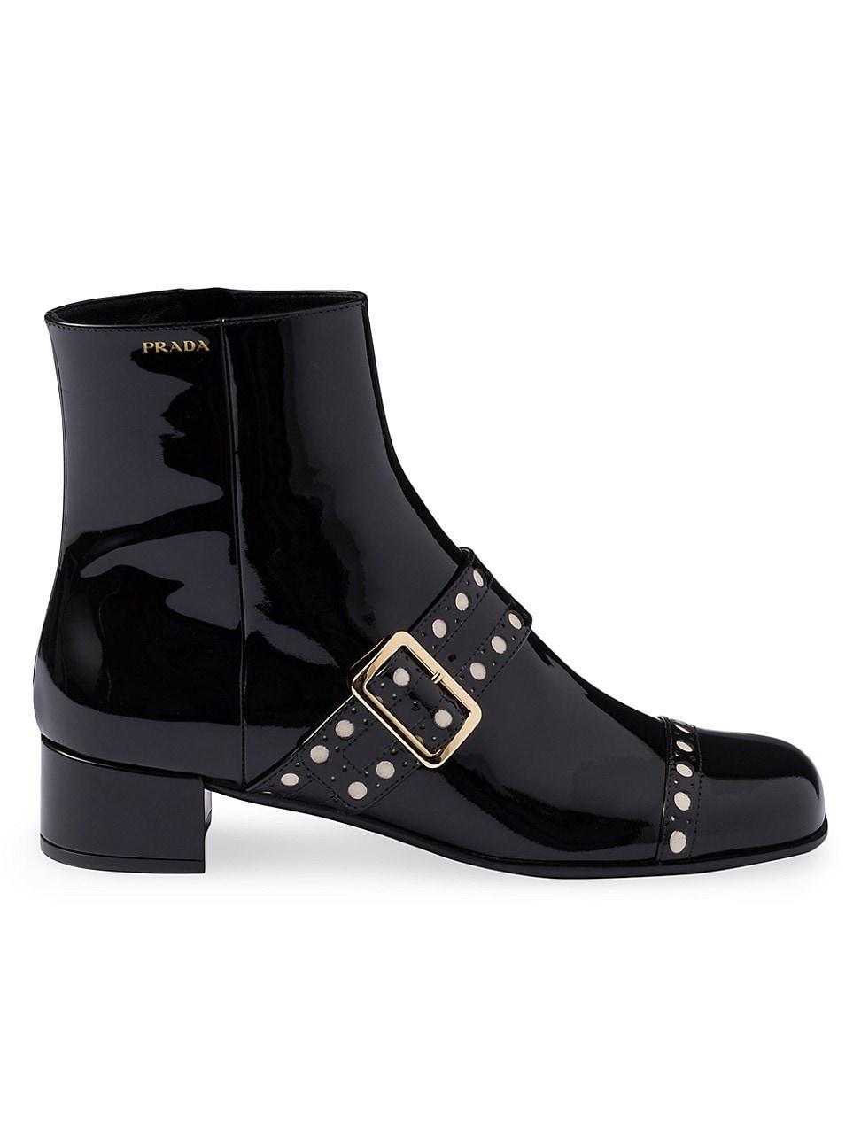 Womens Patent Leather Ankle Boots Product Image