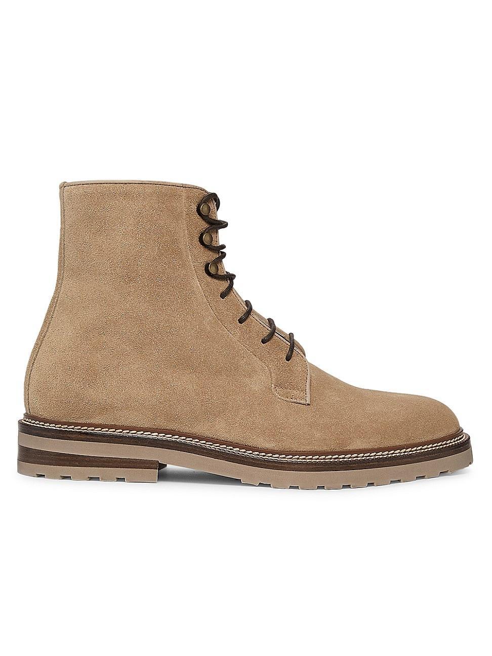 Mens Suede Lace-Up Ankle Boots product image