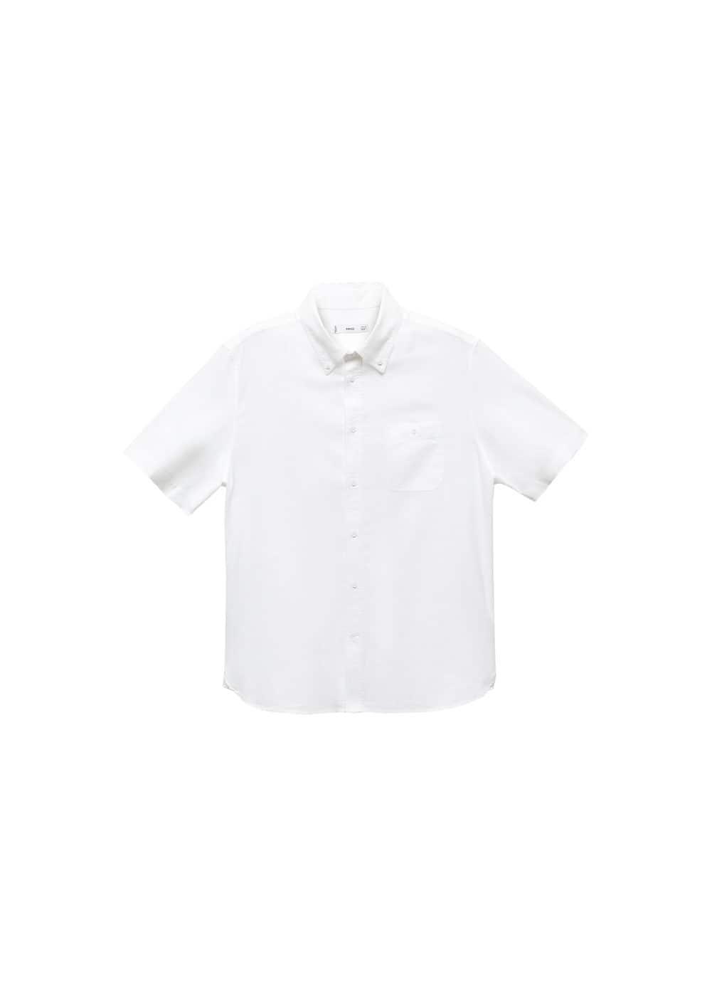 MANGO MAN - Regular-fit 100% cotton shirt whiteMen Product Image