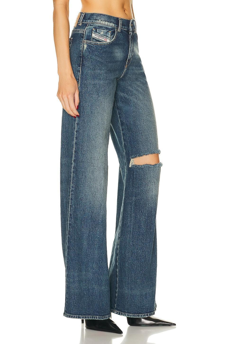 Diesel Wide Leg in Blue - Blue. Size 29 (also in ). Product Image