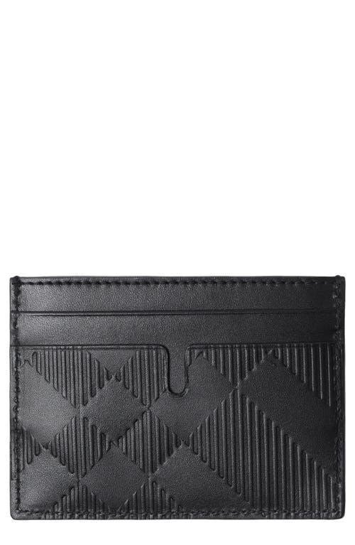 burberry Sandon Check Embossed Leather Card Case Product Image