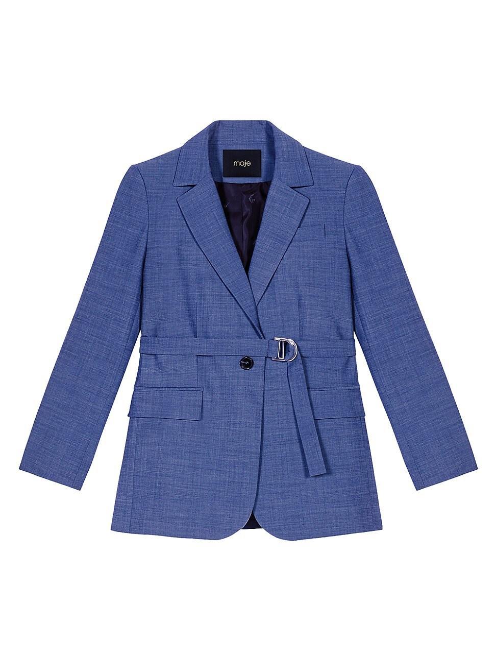 Womens Belted Blazer Product Image