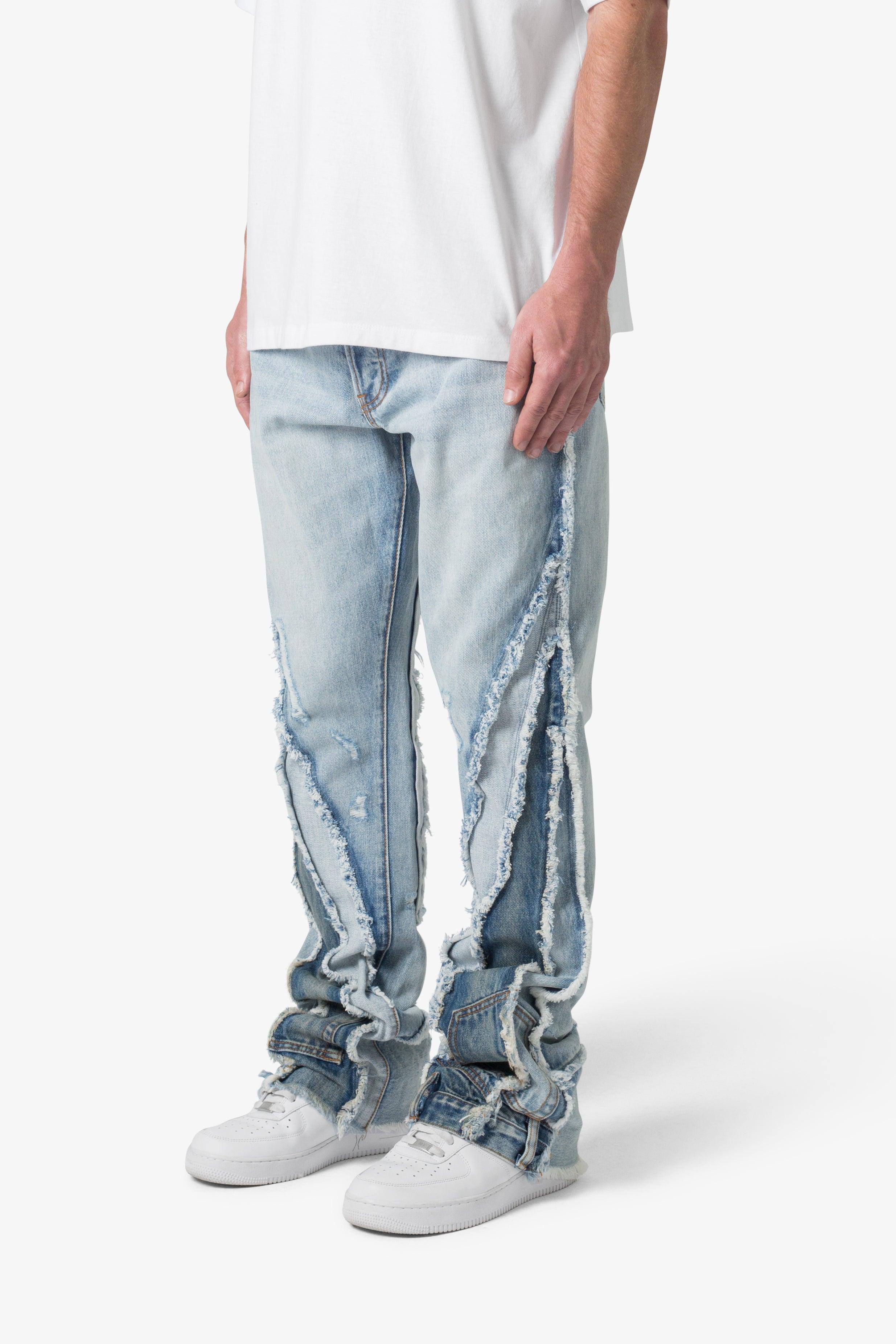 B373 Patch Flare Denim - Light Blue Product Image