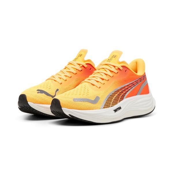 PUMA Velocity NITROâ¢ 3 FADE Women's Running Shoes in Sun Stream/Sunset Glow/White Product Image