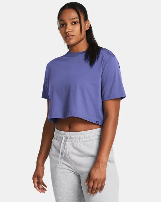 Women's UA Campus Boxy Crop Short Sleeve Product Image