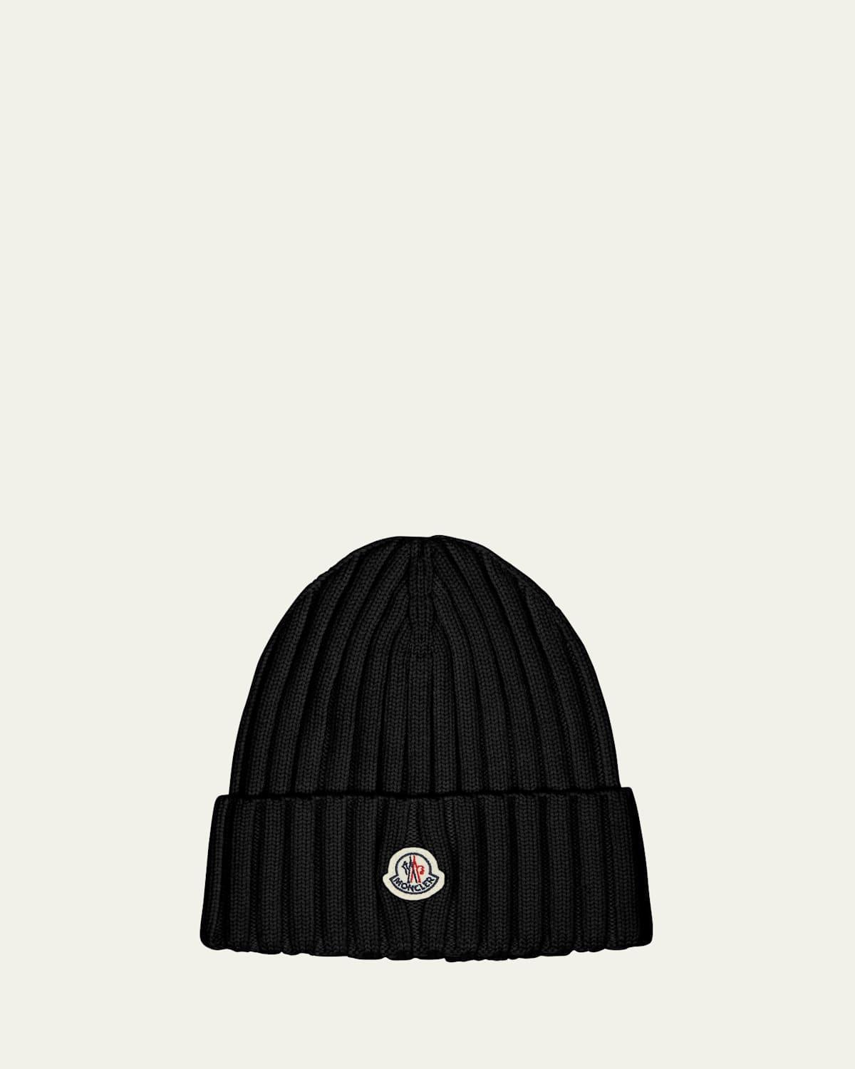 Ribbed Wool Beanie w/ Logo Product Image