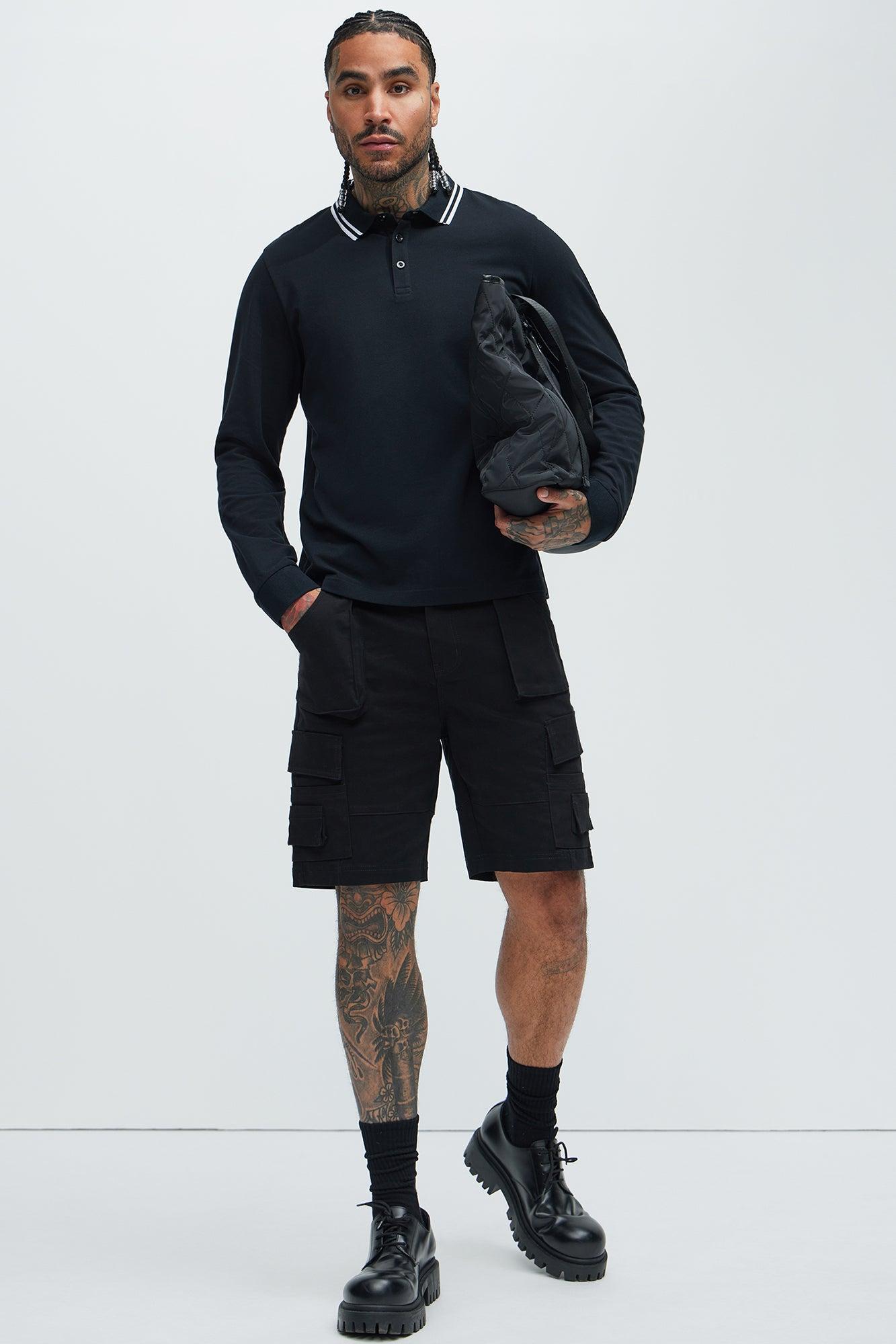 Don't Change Up Cargo Shorts - Black Product Image