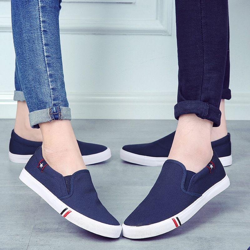 Canvas Couple Slip-Ons product image