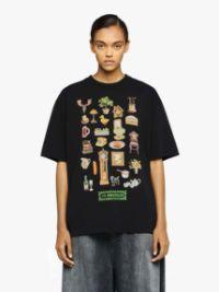 DIORAMA PRINTED T-SHIRT in black | JW Anderson US  Product Image