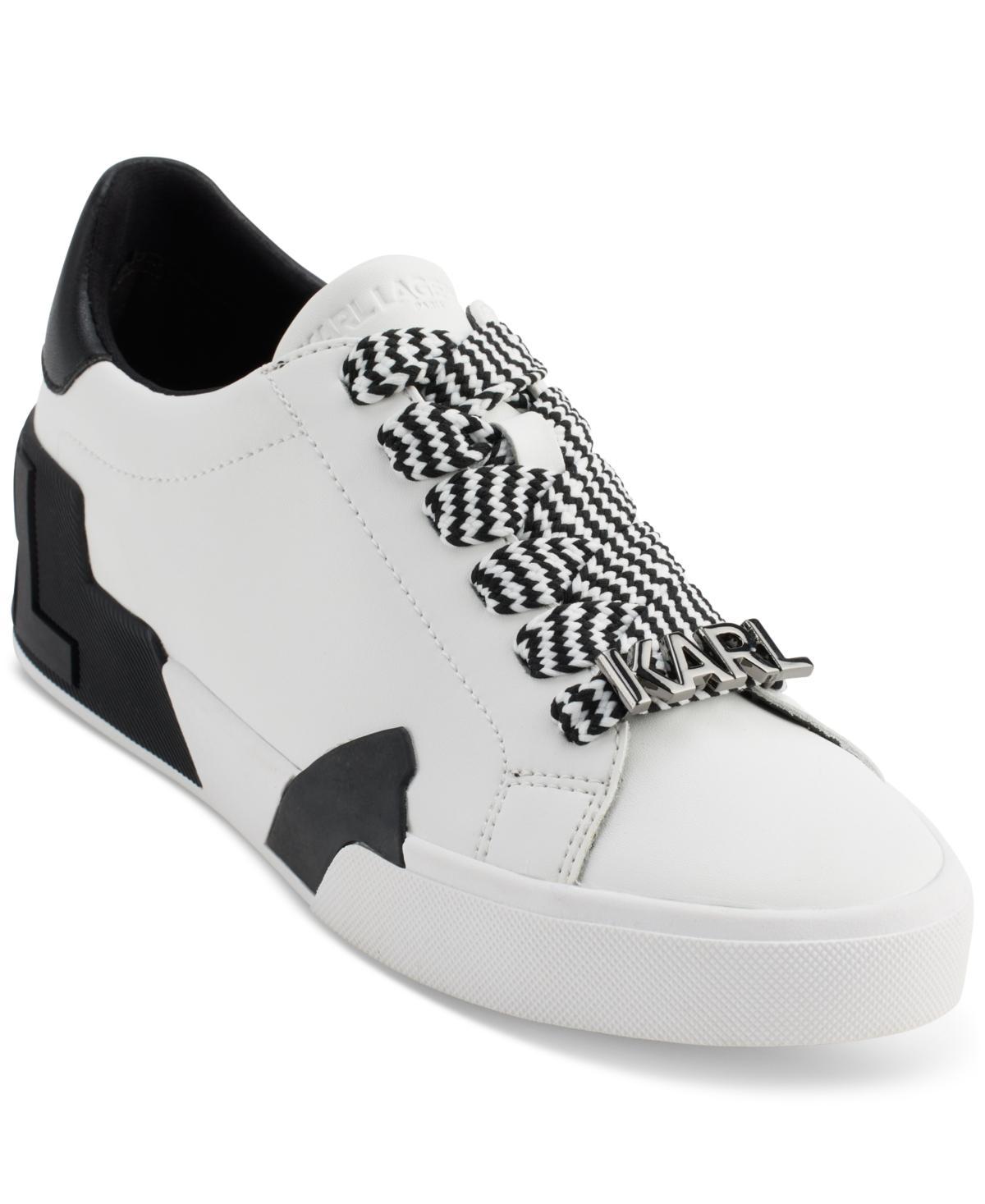 Karl Lagerfeld Paris Womens Melora Lace-Up Low-Top Sneakers Product Image