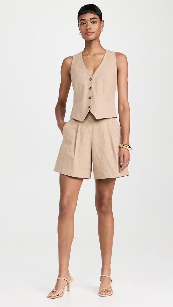 L'AGENCE Hadleigh Long Shorts | Shopbop Product Image