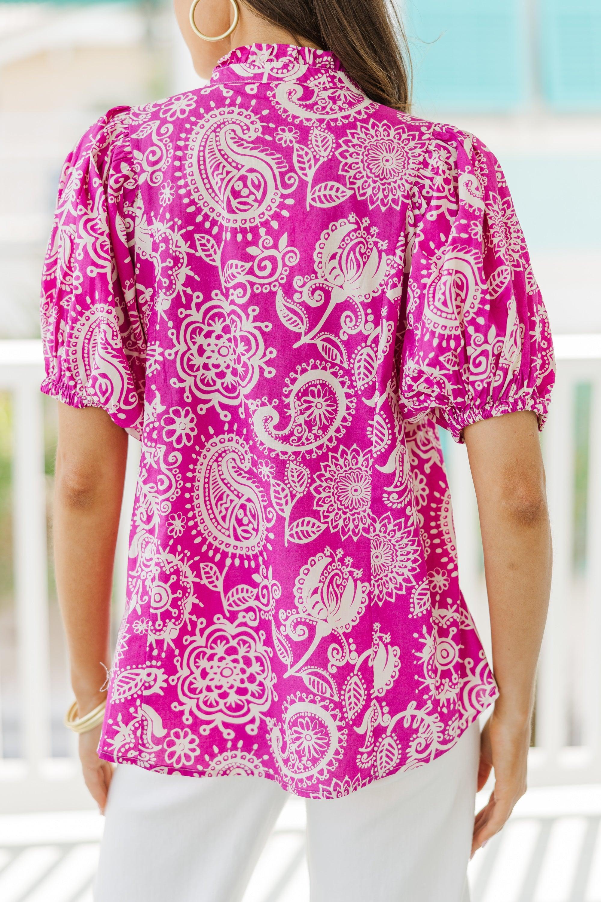 This Is It Pink Floral Blouse Female Product Image