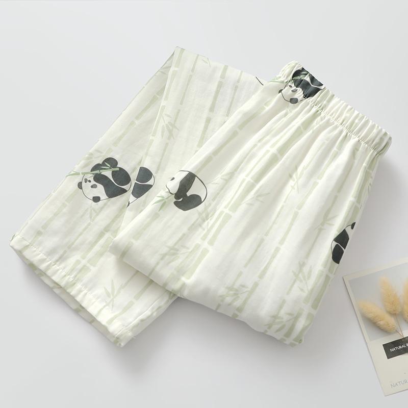 Pajama Set: Long-Sleeve Print Top + Pants Product Image