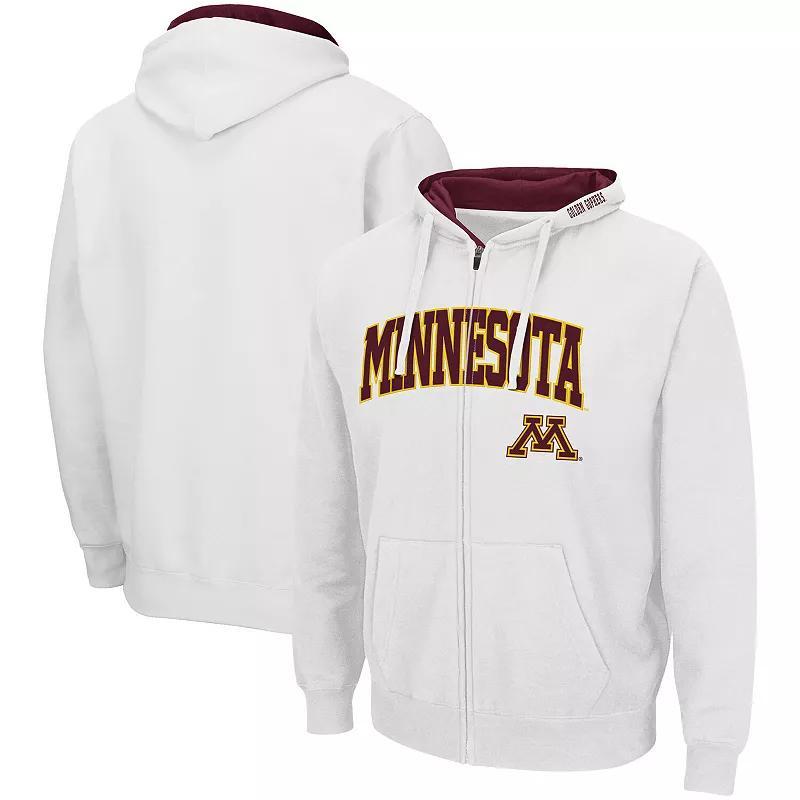 Mens Colosseum Minnesota Golden Gophers Arch & Logo 3.0 Full-Zip Hoodie Product Image