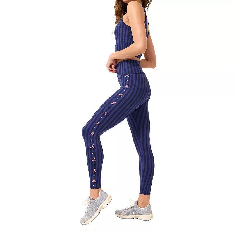 Womens Terez Atlanta Braves TLC Printed Leggings Blue Product Image