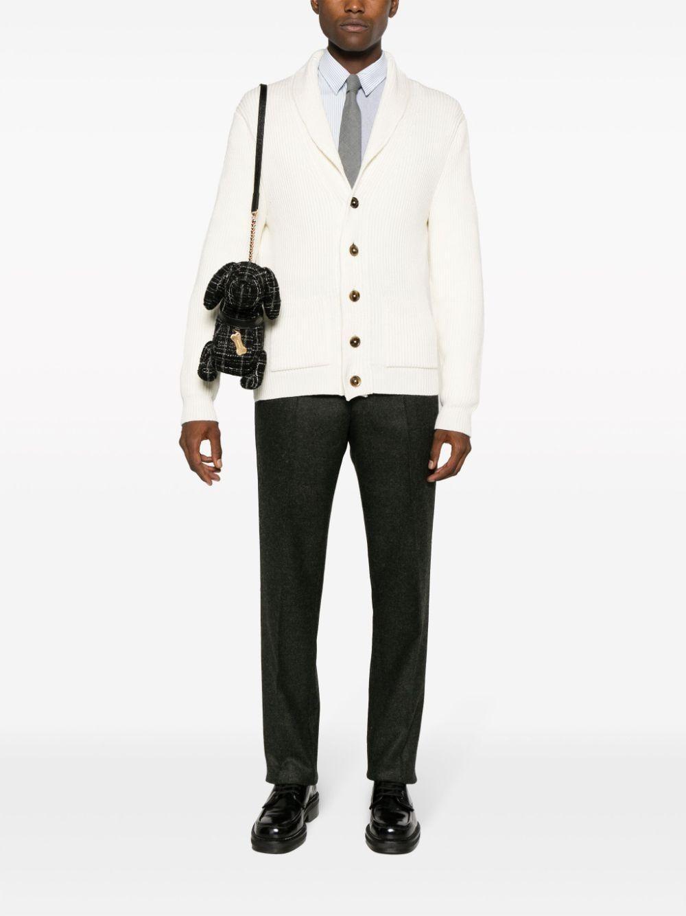 THOM BROWNE Classic Fit Wool Trousers In Grün Product Image