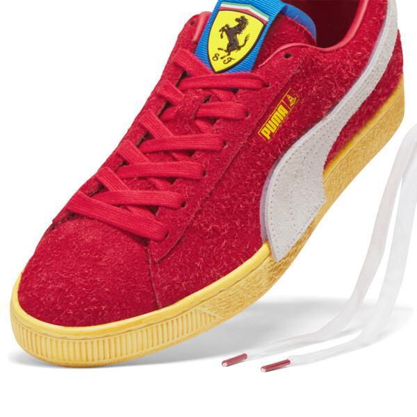 PUMA SCUDERIA FERRARI x JOSHUA VIDES Suede Men's Sneakers in White/Black Product Image