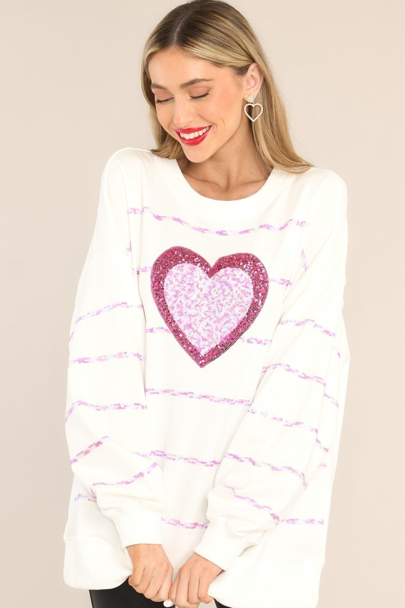 My Heart Is Yours White Top Product Image