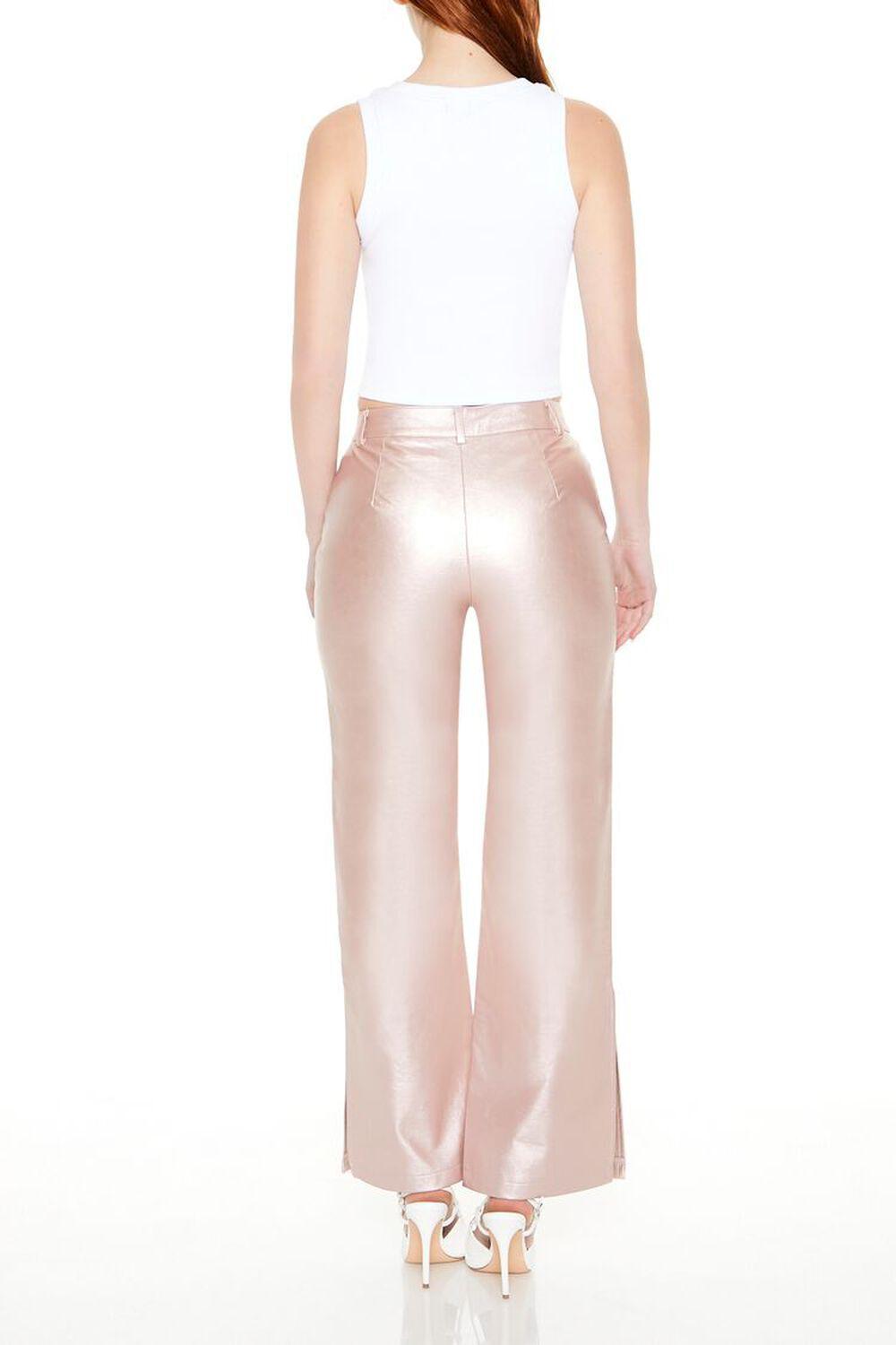 Metallic Wide-Leg Pants | Forever 21 Product Image