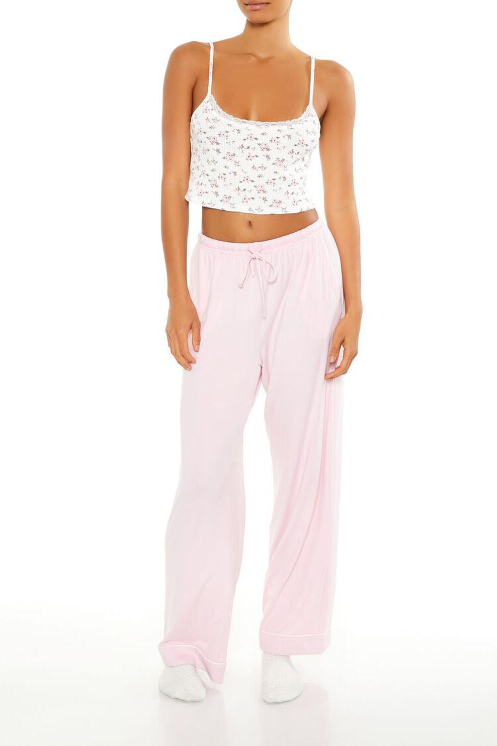 Ditsy Floral Cropped Pajama Cami | Forever 21 Product Image