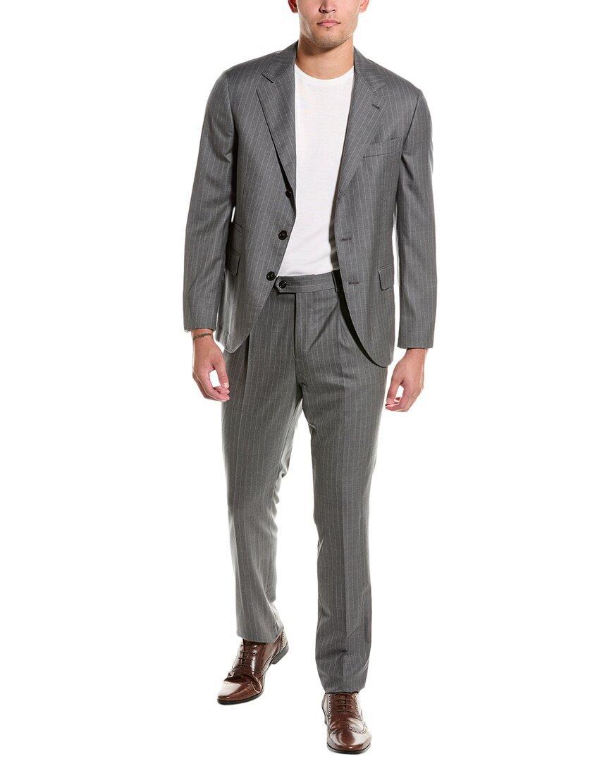 2pc Wool Suit In Gray Product Image