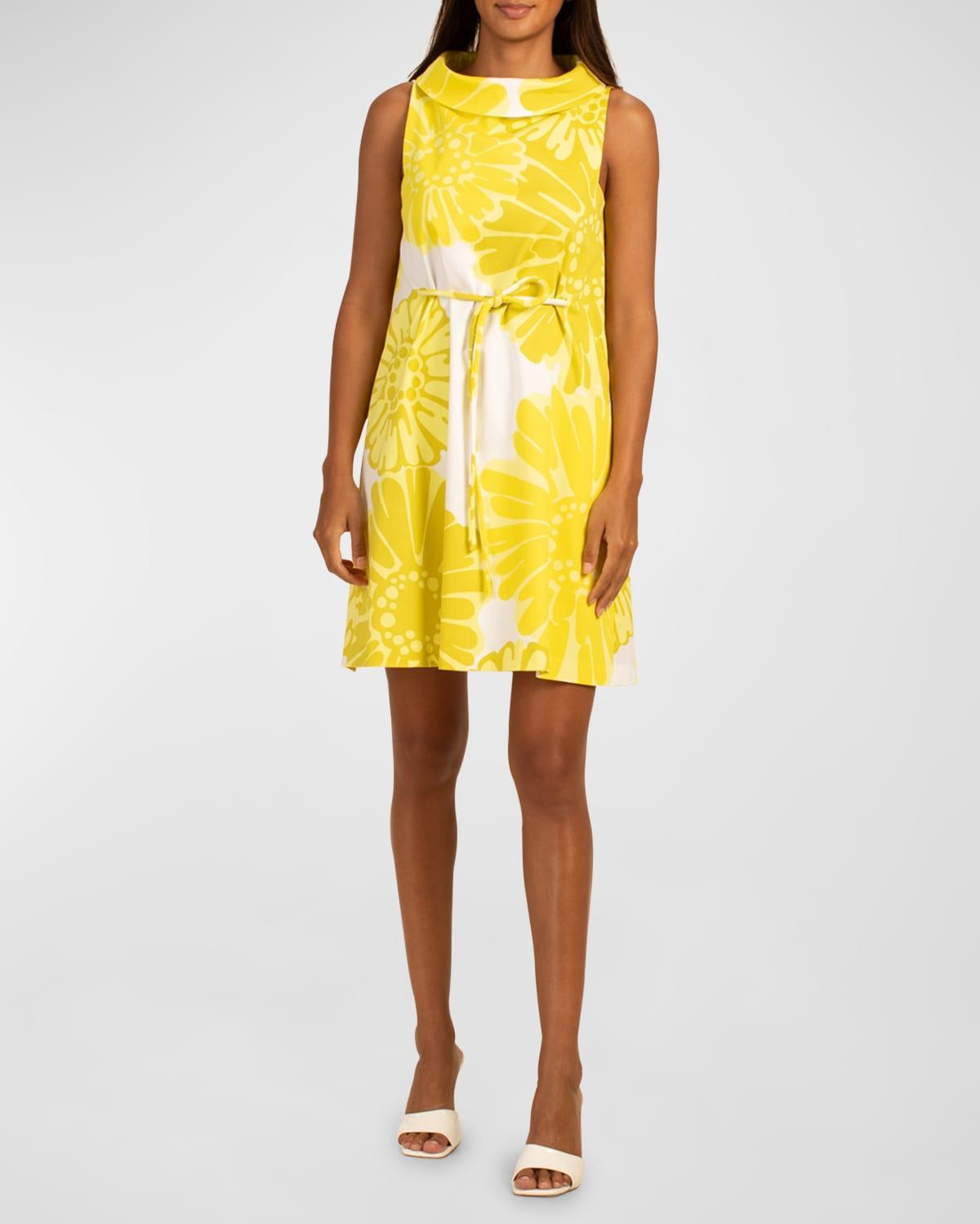 Thoreau Printed Short Dress with Tie Waist Product Image