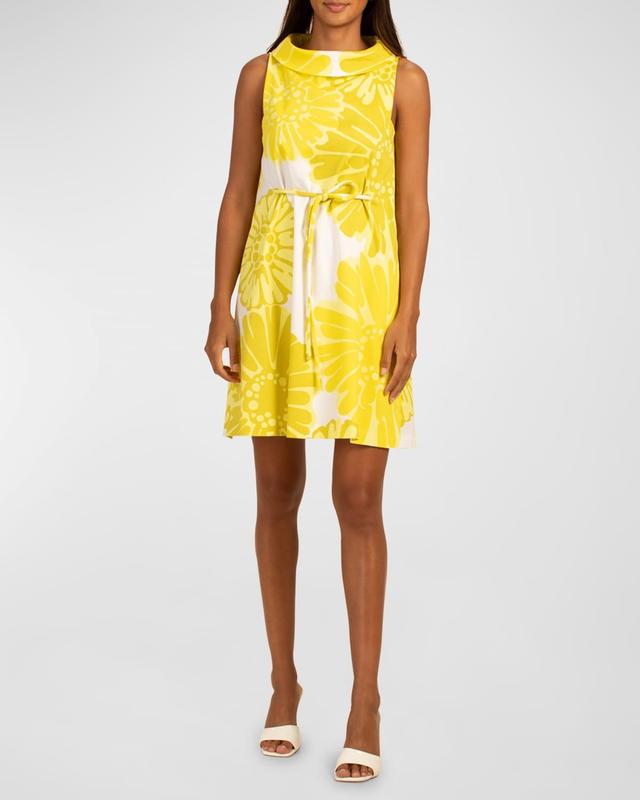 Thoreau Printed Short Dress with Tie Waist Product Image