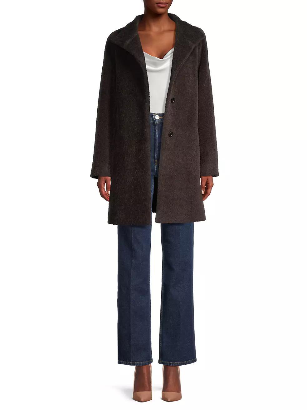 Three-Quarter Length Alpaca Coat Product Image