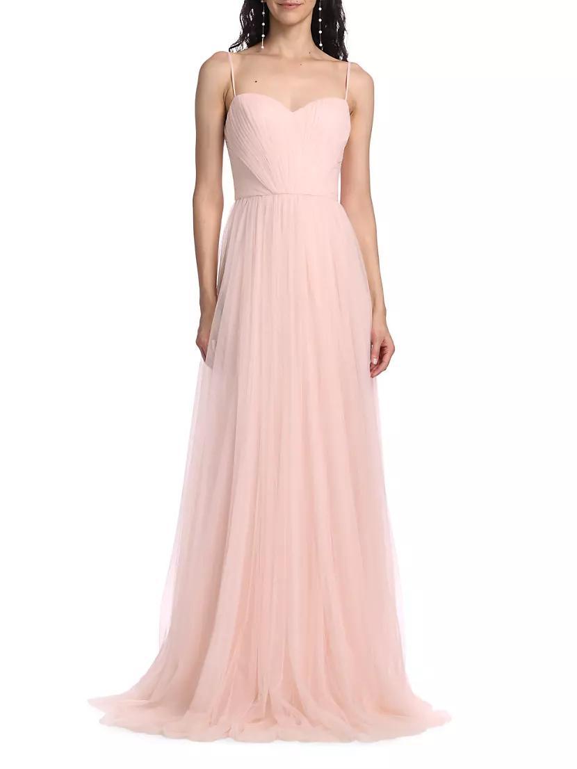 Vernen Sleeveless Pleated Gown Product Image