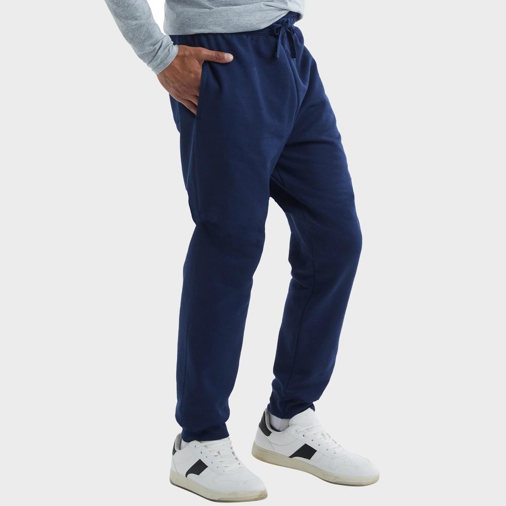 Hanes EcoSmart Men's Fleece Jogger Pants with Pockets, 30.5" Navy M Product Image