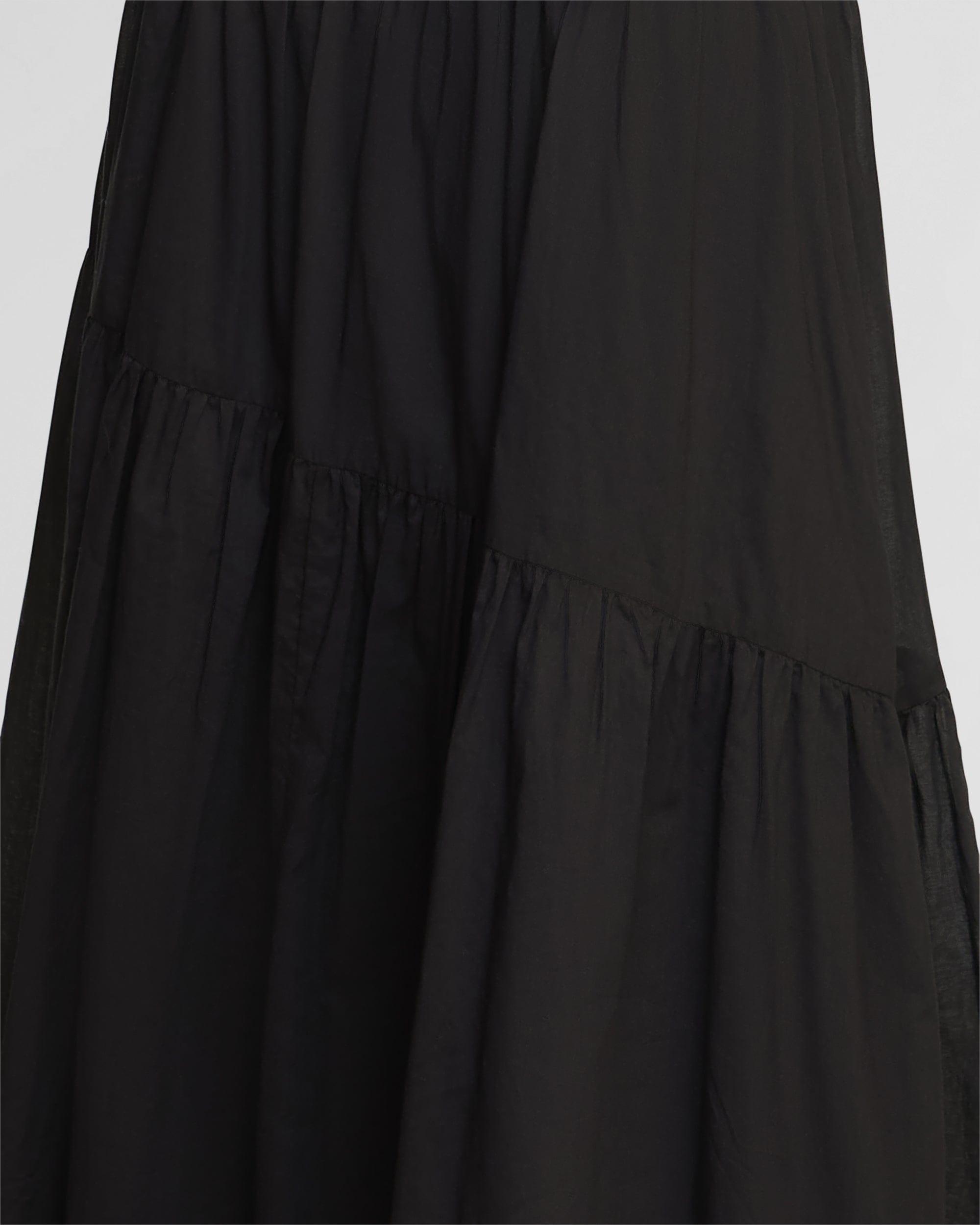 Runa Tiered Cotton Maxi Skirt Product Image