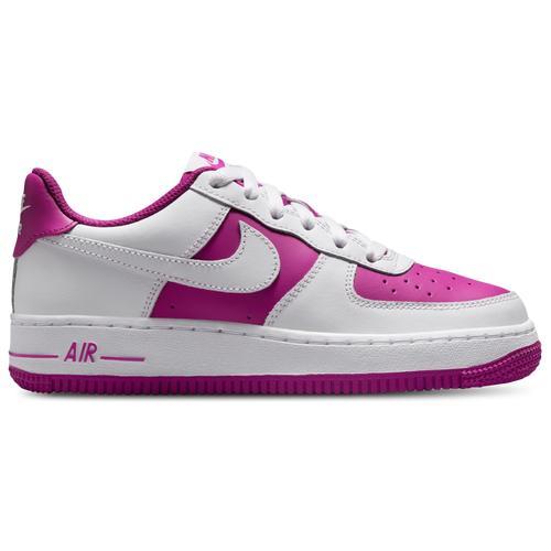 Nike Mens Nike Air Force 1 HF - Mens Shoes White/Hot Fuchsia Product Image