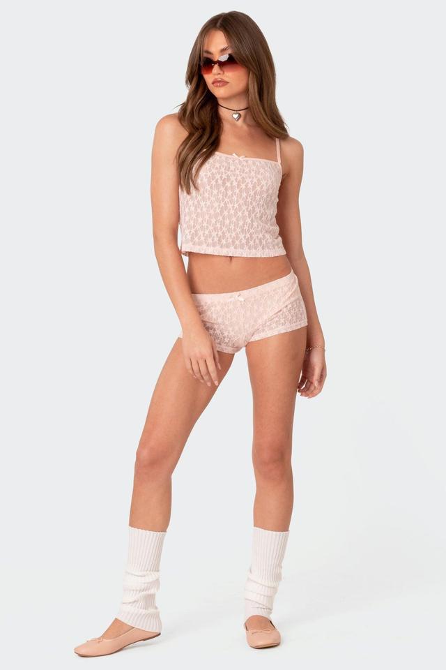 Starstruck Sheer Low Rise Micro Shorts Product Image