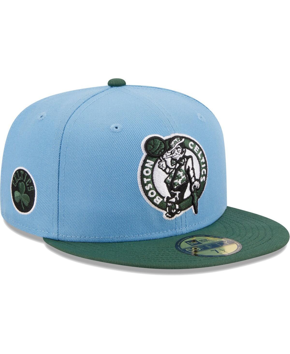 Mens New Era Light Blue Boston Celtics Two-Tone 59FIFTY Fitted Hat - Light Blue Product Image