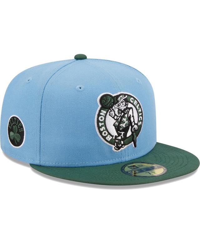 Mens New Era Light Blue Boston Celtics Two-Tone 59FIFTY Fitted Hat - Light Blue Product Image