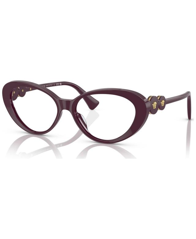 Versace Womens Cat Eye Eyeglasses, VE3331U55-o - Bordeaux Product Image