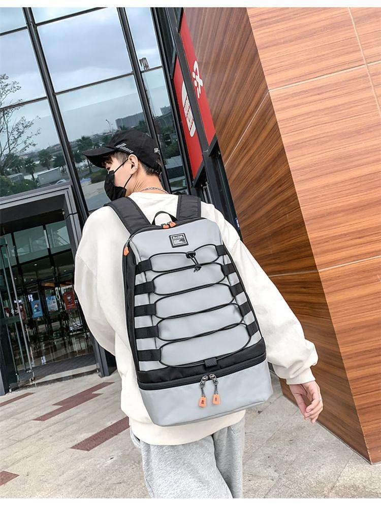 Lettering Applique Laptop Backpack Product Image