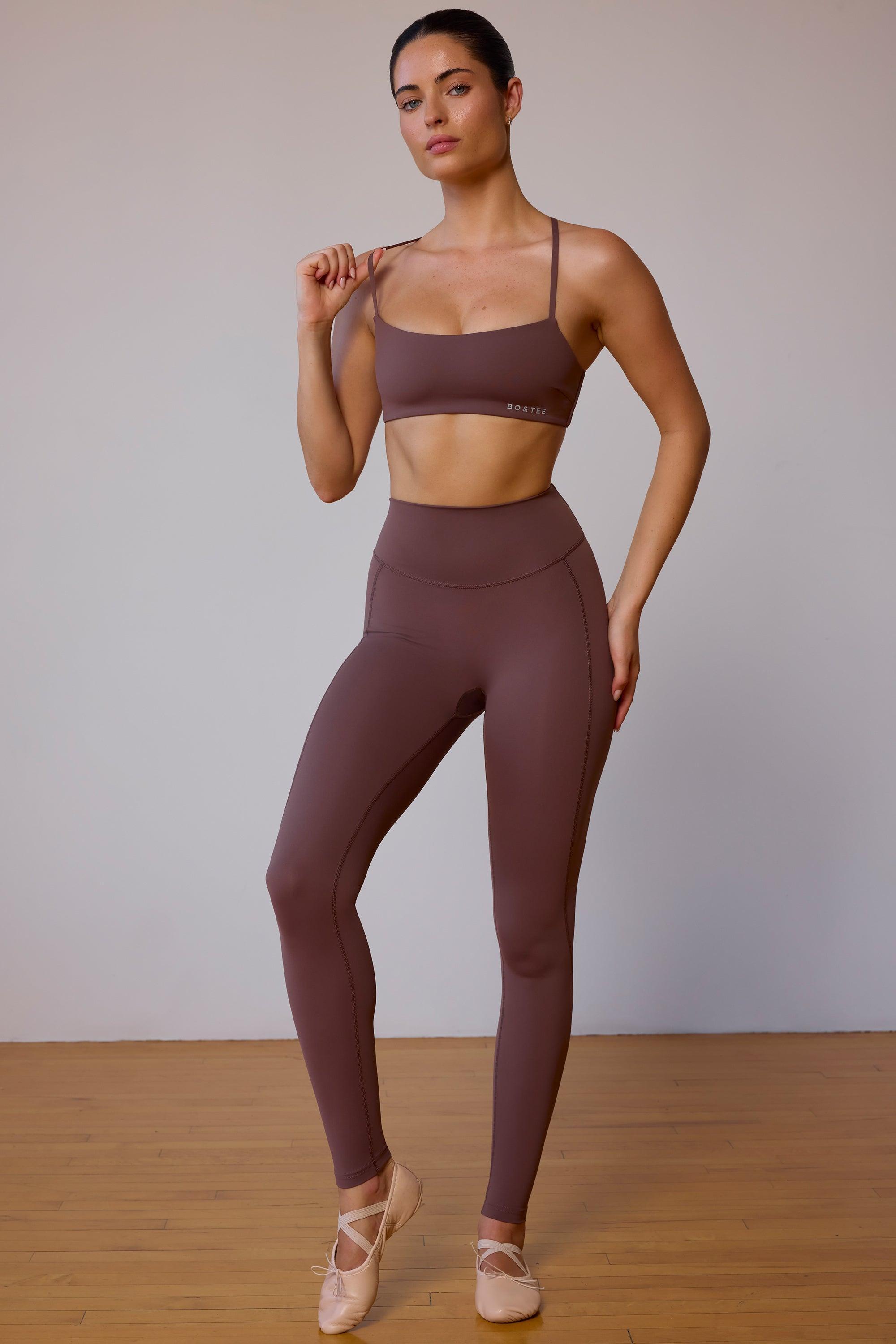 Leggings in Taupe Brown Product Image