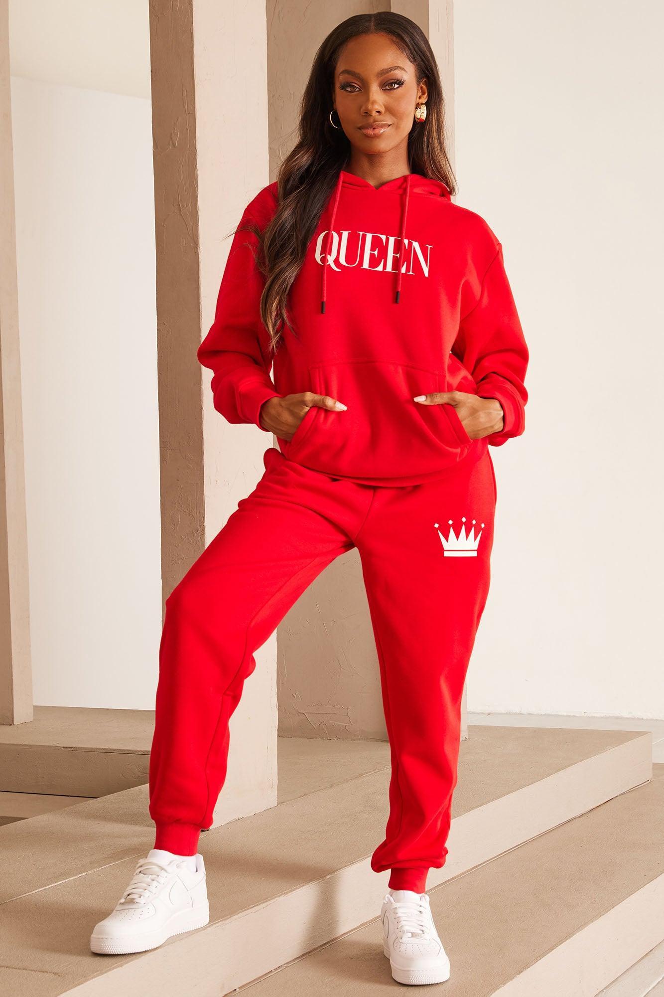 Family Goals Women's Queen Hoodie - Red Product Image