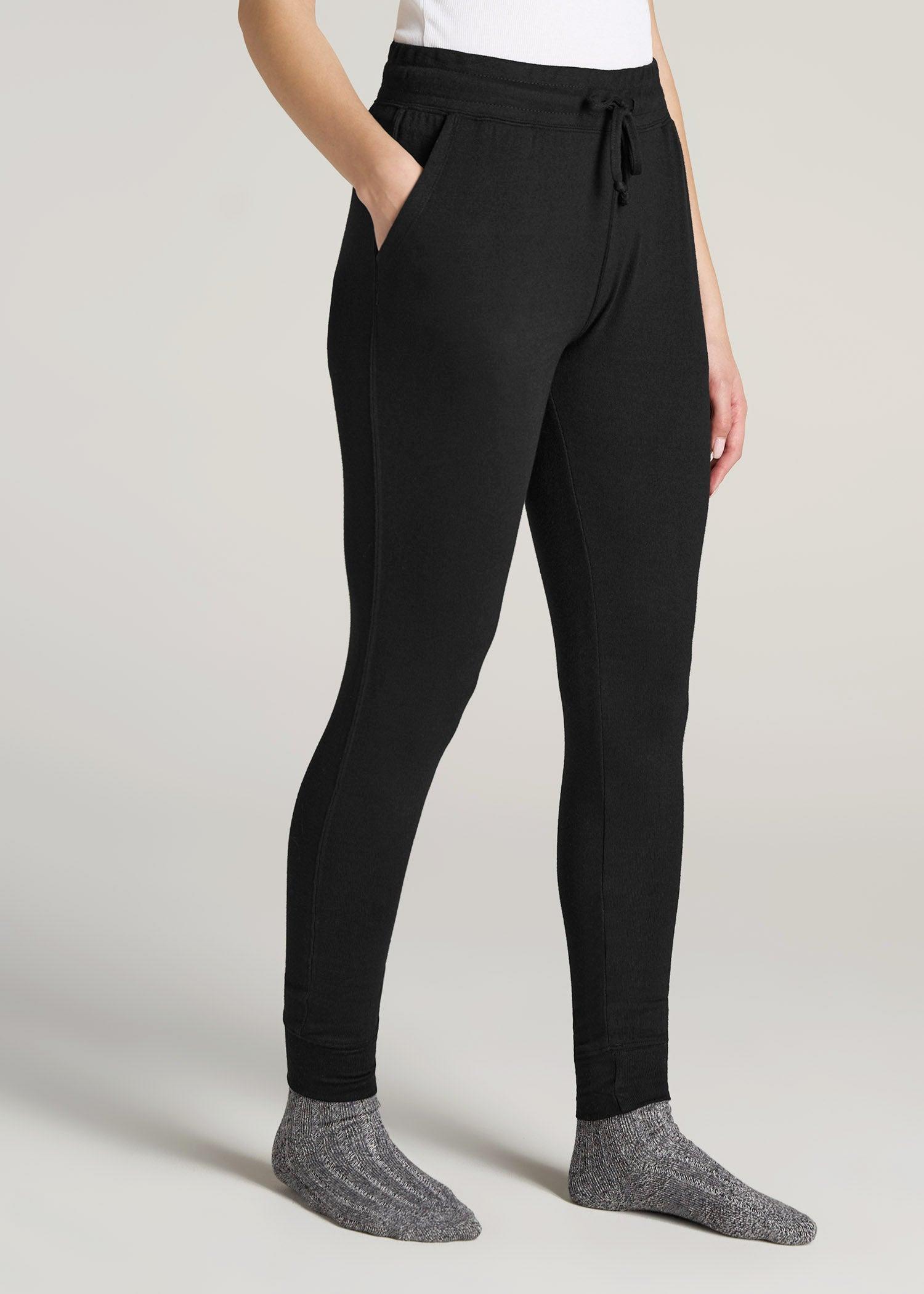 Cozy Lounge Joggers for Tall Women in Black Female Product Image