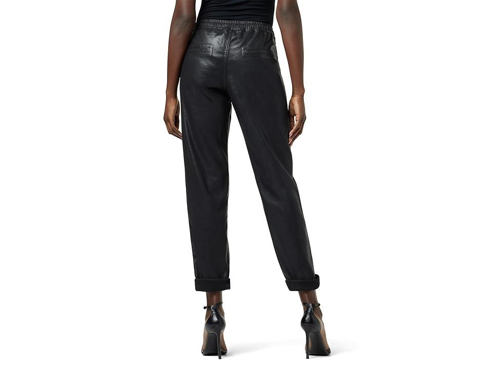 Hudson Womens Coated Rolled Cuff Pants - Coated Black Product Image